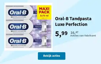 Oral-B tandpasta luxe perfection