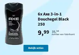 Plein.nl Axe 3-in-1 Douchegel Black aanbieding