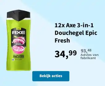 Axe 3-in-1 douchegel epic fresh