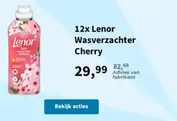 Plein.nl Lenor wasverzachter cherry aanbieding