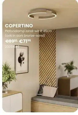 Europoint Plafondlamp zand-wit aanbieding