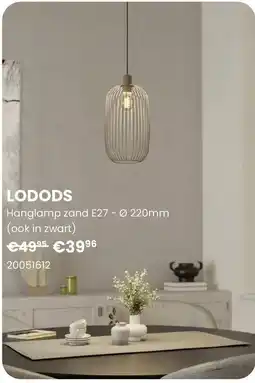Europoint Hanglamp zand E27 aanbieding