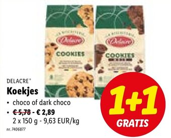 Lidl Delacre Koekjes aanbieding