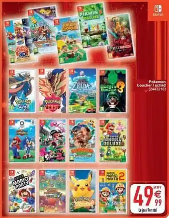 Cora Pokemon bouclier - schild aanbieding