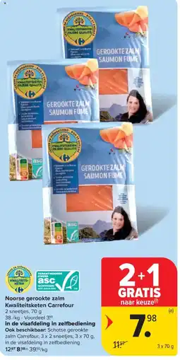Carrefour Market Noorse gerookte zalm aanbieding