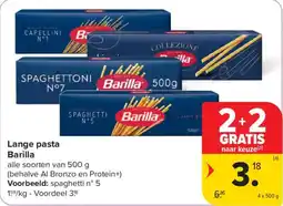 Carrefour Market Lange pasta Barilla aanbieding