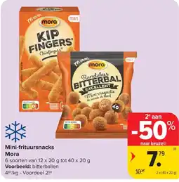 Carrefour Mini-frituursnacks Mora aanbieding