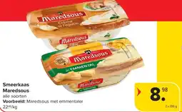 Carrefour Smeerkaas Maredsous aanbieding