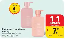 Carrefour Shampoo en conditioner Monday aanbieding