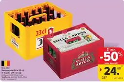 Carrefour Krat bier Stella Artois aanbieding