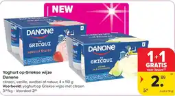 Carrefour Market Yoghurt op Griekse wijze Danone aanbieding