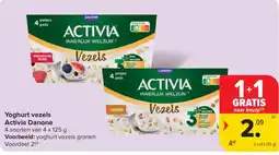 Carrefour Market Yoghurt vezels Activia Danone aanbieding