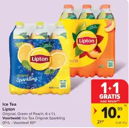 Carrefour Ice Tea Lipton aanbieding