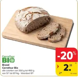 Carrefour Market Brood Carrefour Bio aanbieding