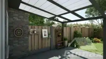 Tuinmaximaal Gumax automatische zonwering 3,06m x 4m mat antraciet aanbieding