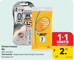Carrefour Scheermesjes Bic aanbieding