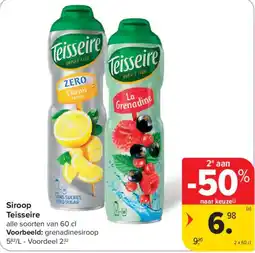 Carrefour Market Siroop Teisseire aanbieding
