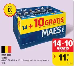 Carrefour Market Krat bier Maes aanbieding