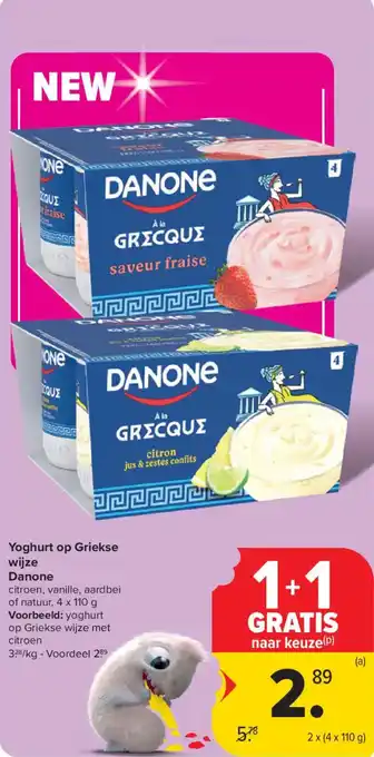 Yoghurt op Griekse wijze Danone