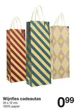 Zeeman Wijnfles cadeautas aanbieding