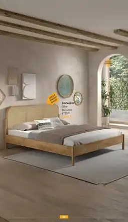 YGO Bedkader Olive aanbieding