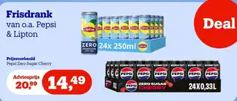 Frisdrank van o.a. Pepsi & Lipton