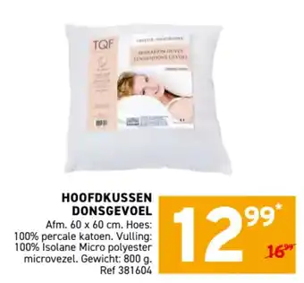 Hoofdkussen donsgevoel