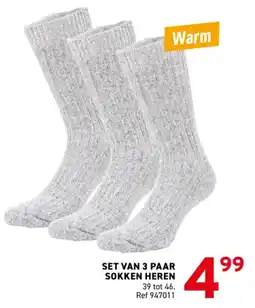 Trafic set van 3 paar sokken heren aanbieding