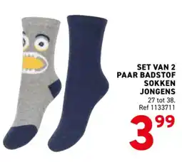 Trafic set van 2 paar badstof sokken jongens aanbieding