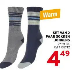 Trafic Set van 2 paar sokken jongens aanbieding