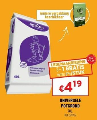 Trafic Universele potgrond aanbieding