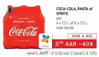 Coca-cola fanta of sprite