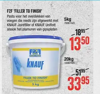 HandyHome F2f 'filler To Finish' Knauf aanbieding