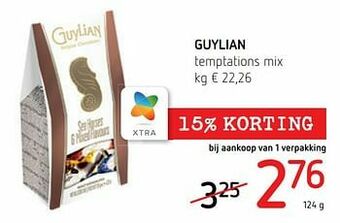 Spar Colruyt Guylian temptations mix aanbieding