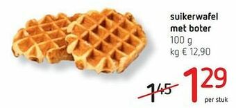 Spar Colruyt Suikerwafel met boter aanbieding