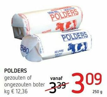 Spar Colruyt Polders gezouten of ongezouten boter aanbieding