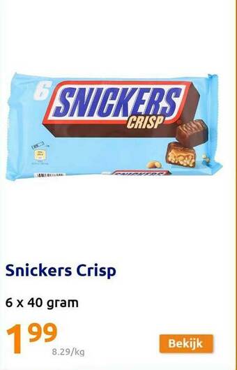 Action Snickers Crisp aanbieding
