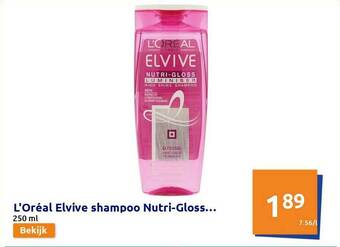 Action L Oréal Elvive Shampoo Nutri Gloss aanbieding