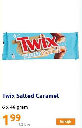 Action Twix Salted Caramel aanbieding