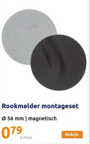 Action Rookmelder Montageset aanbieding