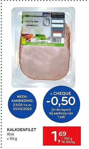 Alvo Kalkoenfilet aanbieding