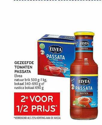 Alvo Gezeefde Tomaten Passata Elvea aanbieding