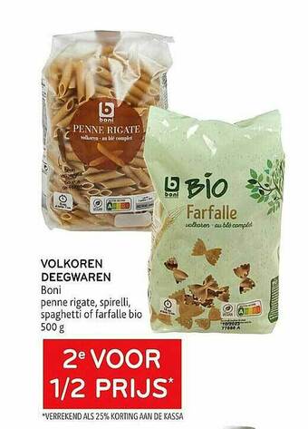 Alvo Volkoren Deegwaren Boni aanbieding