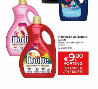 Alvo Vloeibaar Wasmiddel Woolite aanbieding