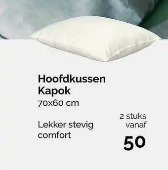 Hoofdkussen Kapok