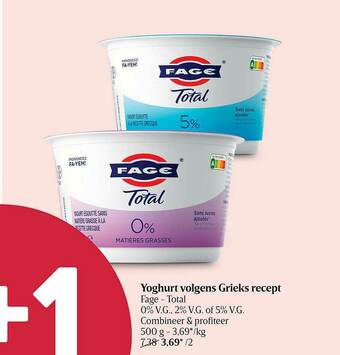 Delhaize Yoghurt Volgens Grieks Recept Fage Total aanbieding