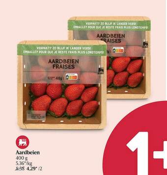 Delhaize Aardbeien aanbieding