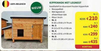 Horta Kippenhok Met Legnest aanbieding
