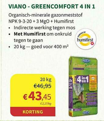 Horta Viano Greencomfort 4 In 1 aanbieding