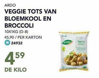 Bidfood Ardo Veggie Tots Van Bloemkool En Broccoli aanbieding